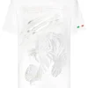 Discount Cotton Dotted Lamina T-shirt Round Neck SS Tiger Herren T-shirt