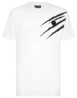 New Cotton T-shirt Round Neck SS Lamina Scratch Herren T-shirt