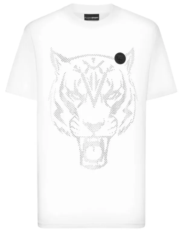 Online Cotton T-shirt Round Neck SS Lamina Tiger Herren T-shirt