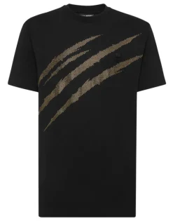 Hot Cotton T-shirt Round Neck SS Lamina Scratch Herren T-shirt