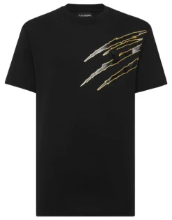 Clearance Cotton T-shirt Round Neck SS Lamina Scratch Herren T-shirt