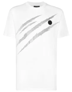 Hot Cotton T-shirt Round Neck SS Lamina Scratch Herren T-shirt