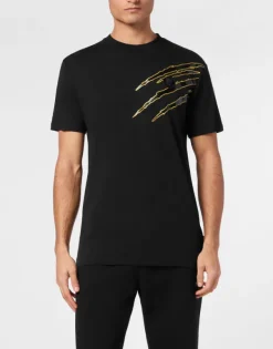 Clearance Cotton T-shirt Round Neck SS Lamina Scratch Herren T-shirt