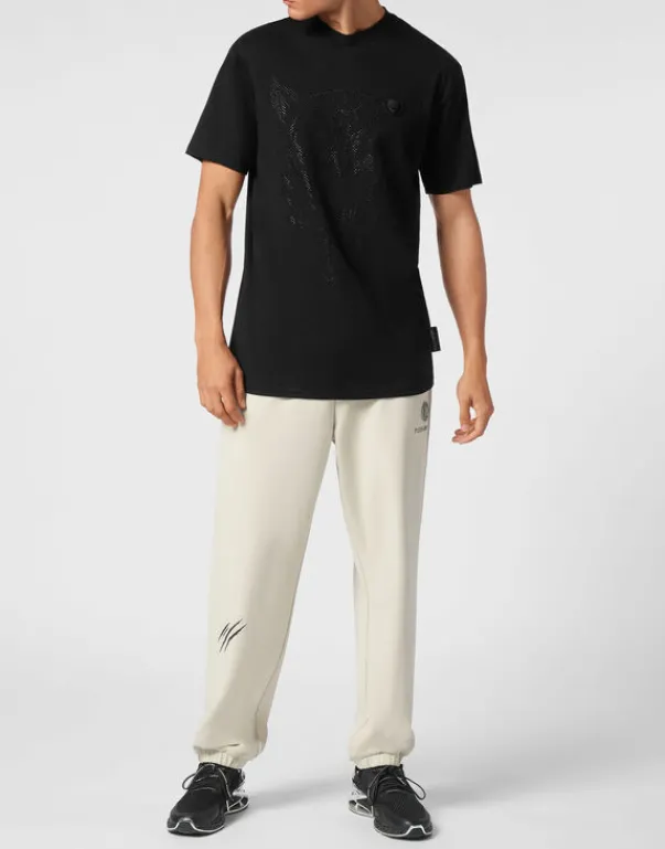 New Cotton T-shirt Round Neck SS Lamina Tiger Herren T-shirt