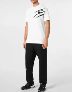 New Cotton T-shirt Round Neck SS Lamina Scratch Herren T-shirt