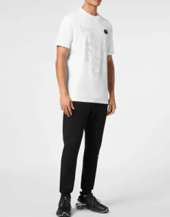 Online Cotton T-shirt Round Neck SS Lamina Tiger Herren T-shirt