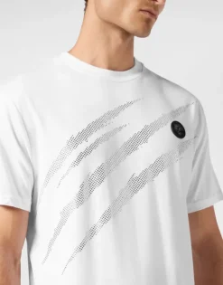 Hot Cotton T-shirt Round Neck SS Lamina Scratch Herren T-shirt