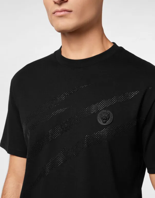 Fashion Cotton T-shirt Round Neck SS Lamina Scratch Herren T-shirt