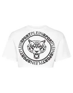 Online Crop T-shirt Round Neck SS Damen T-shirts & Poloshirts