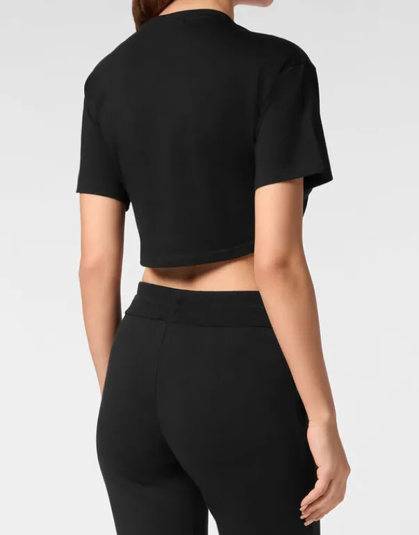 Sale Crop T-shirt Round Neck SS Damen T-shirts & Poloshirts