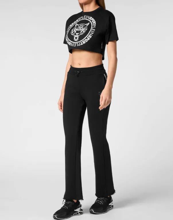 Sale Crop T-shirt Round Neck SS Damen T-shirts & Poloshirts