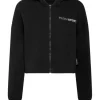 Fashion Cropped Hoodie Sweatjacket Scratch Damen Sportbekleidung