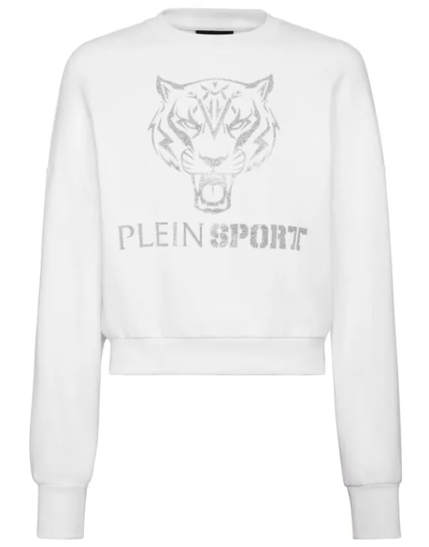Best Cropped Hoodie Sweatjacket Tiger Damen Sportbekleidung
