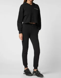 Fashion Cropped Hoodie Sweatjacket Scratch Damen Sportbekleidung