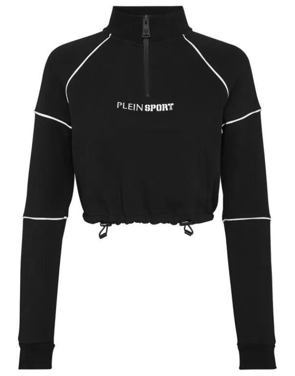 Online Cropped Hoodie Sweatshirt Damen Sportbekleidung