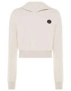 Sale Cropped Hoodie Sweatshirt Damen Sportbekleidung