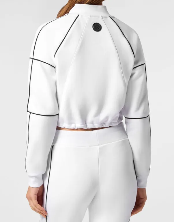 Discount Cropped Hoodie Sweatshirt Damen Sportbekleidung