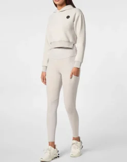 Sale Cropped Hoodie Sweatshirt Damen Sportbekleidung