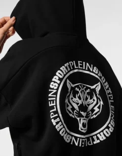 New Cropped Hoodie Sweatshirt Tiger Damen Sportbekleidung
