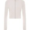 Sale Cropped Jogging Full Zip Damen Sportbekleidung