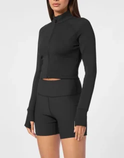 Hot Cropped Jogging Full Zip Damen Sportbekleidung