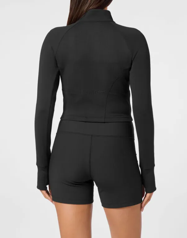 Hot Cropped Jogging Full Zip Damen Sportbekleidung