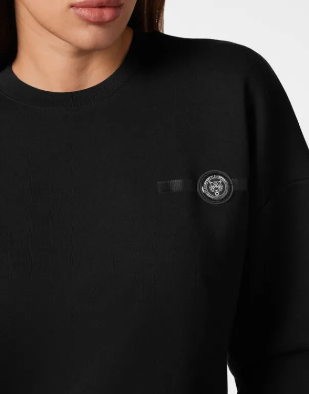 Outlet Cropped Roundneck Basic Damen Sportbekleidung
