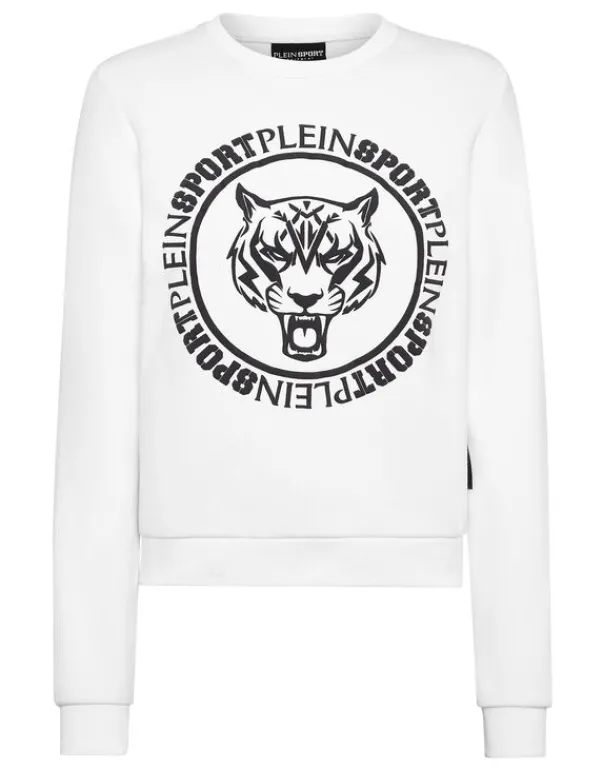 Online Cropped Roundneck Sweatshirt Damen Sportbekleidung