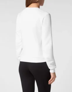 Online Cropped Roundneck Sweatshirt Damen Sportbekleidung