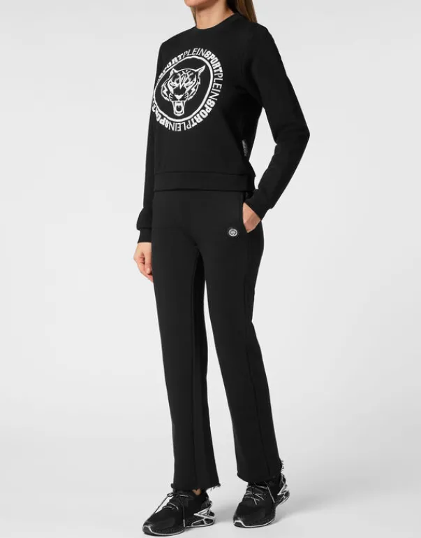 Best Cropped Roundneck Sweatshirt Damen Sportbekleidung