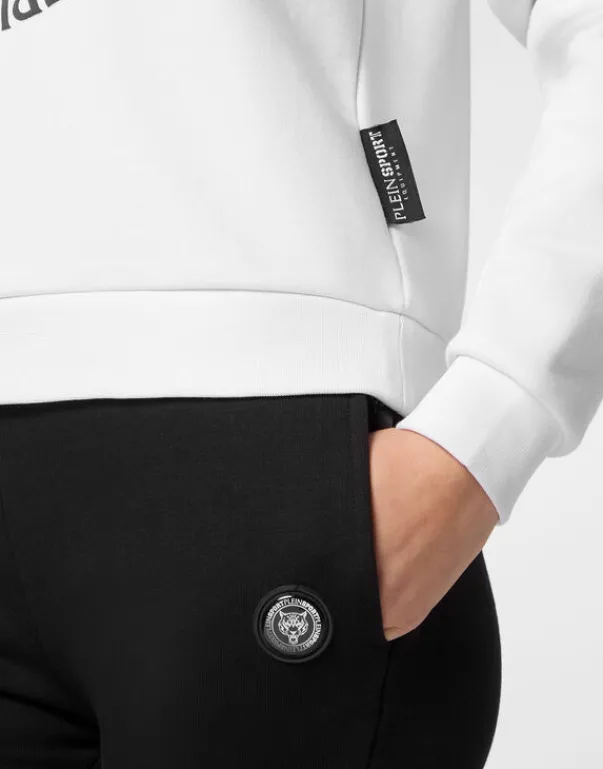 Online Cropped Roundneck Sweatshirt Damen Sportbekleidung