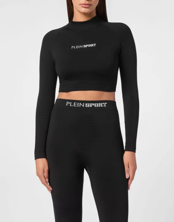 Outlet Cropped Sport Top Damen Sportbekleidung