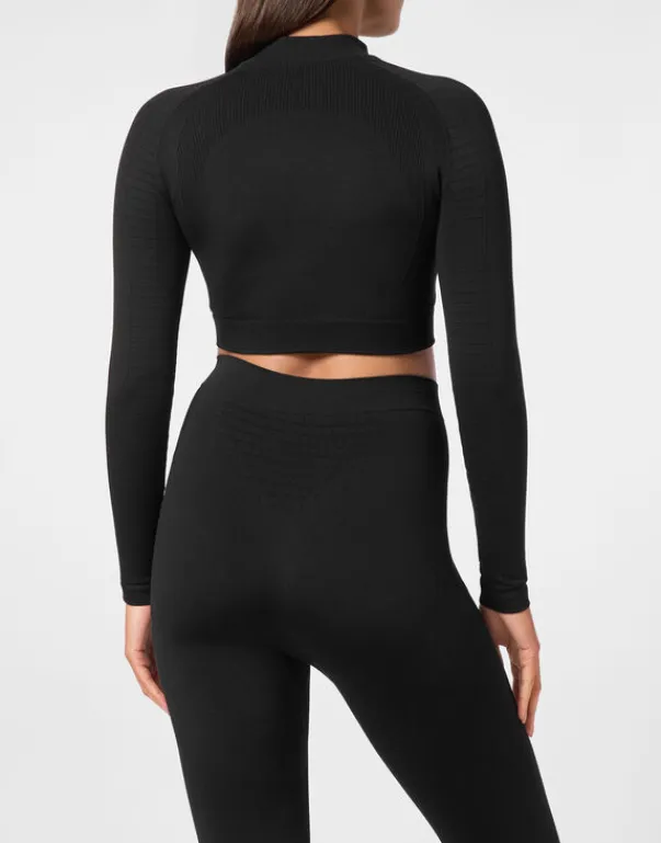 Outlet Cropped Sport Top Damen Sportbekleidung
