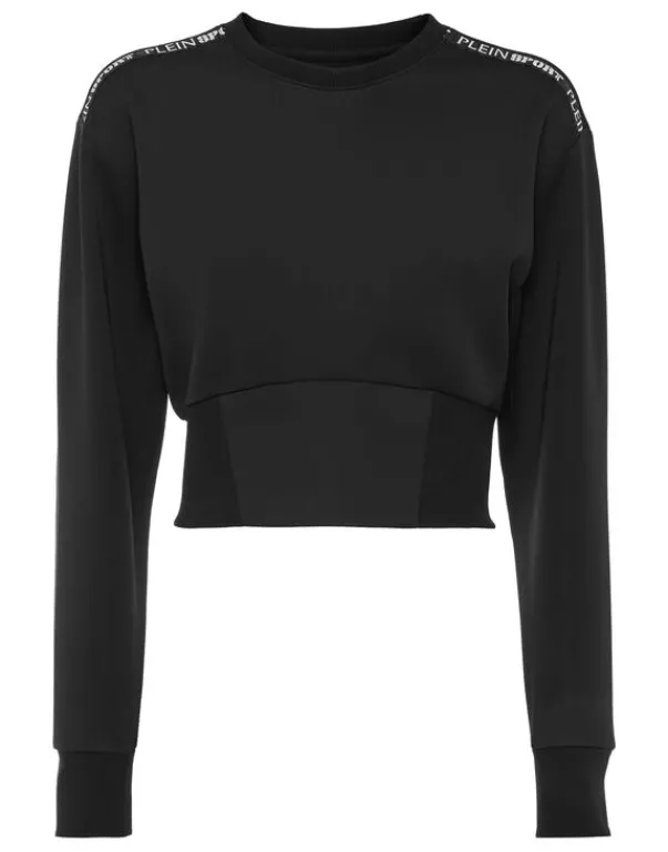 New Cropped Sweatshirt LS Damen Sportbekleidung