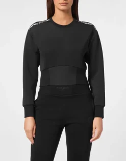 New Cropped Sweatshirt LS Damen Sportbekleidung