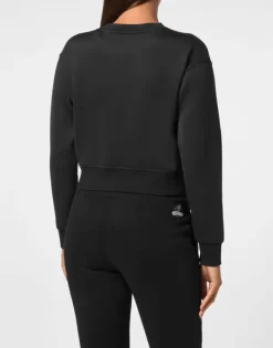 New Cropped Sweatshirt LS Damen Sportbekleidung