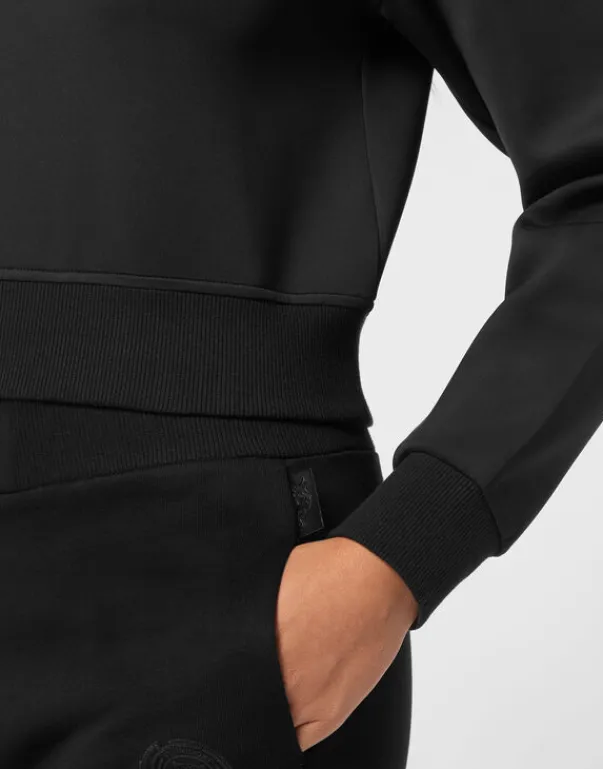 New Cropped Sweatshirt LS Damen Sportbekleidung