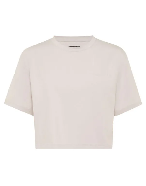 Fashion Cropped T-shirt Round Neck SS Damen T-shirts & Poloshirts