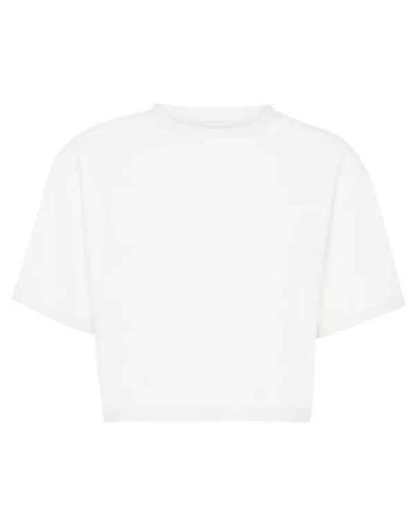 New Cropped T-shirt Round Neck SS Damen T-shirts & Poloshirts