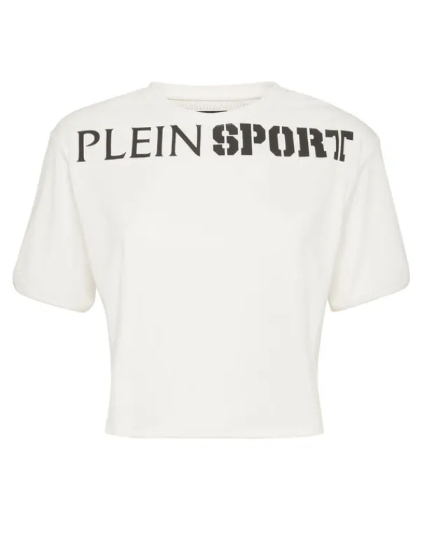 Discount Cropped T-shirt Round Neck SS Damen T-shirts & Poloshirts