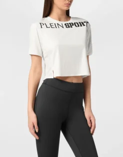 Discount Cropped T-shirt Round Neck SS Damen T-shirts & Poloshirts