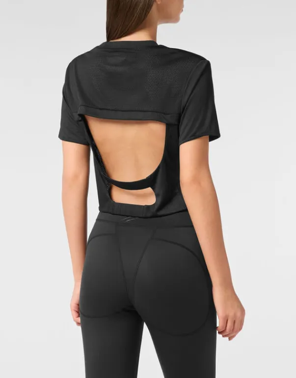 Fashion Cropped T-shirt Round Neck SS Damen T-shirts & Poloshirts