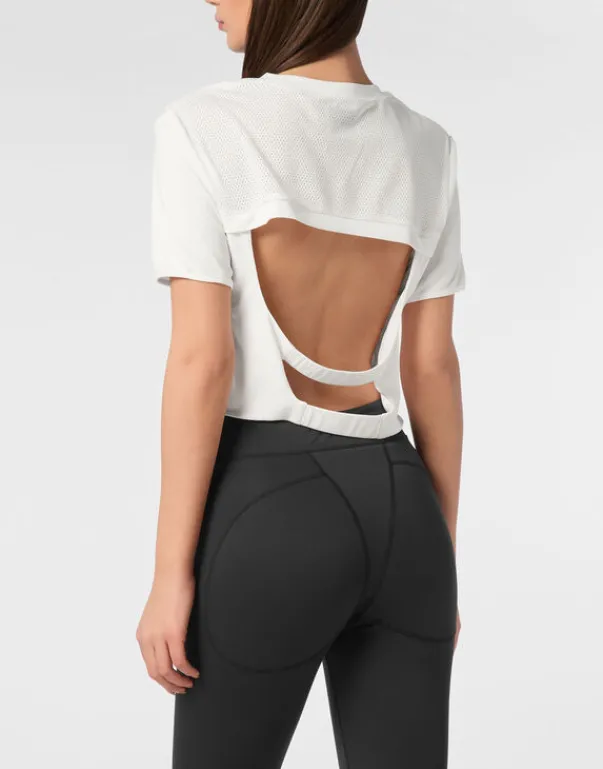 Discount Cropped T-shirt Round Neck SS Damen T-shirts & Poloshirts