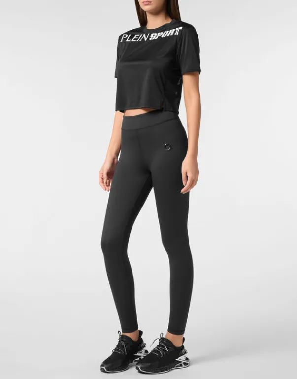 Fashion Cropped T-shirt Round Neck SS Damen T-shirts & Poloshirts