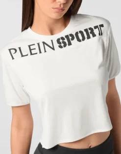 Discount Cropped T-shirt Round Neck SS Damen T-shirts & Poloshirts