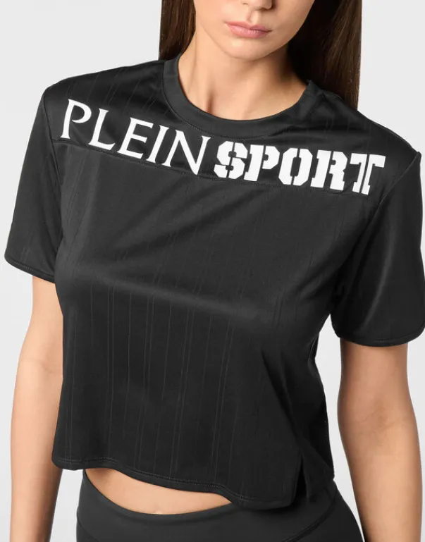 Fashion Cropped T-shirt Round Neck SS Damen T-shirts & Poloshirts