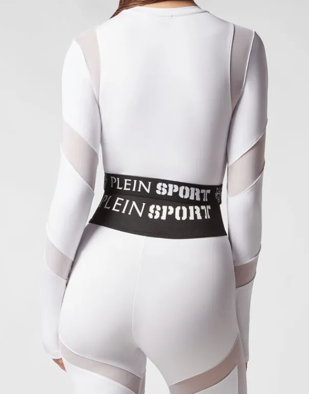 Sale Jogging Cropped Top LS Multicut Damen Sportbekleidung