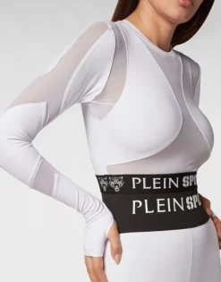 Sale Jogging Cropped Top LS Multicut Damen Sportbekleidung