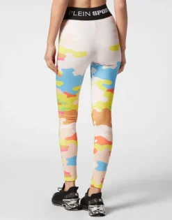 Clearance Jogging Cutting Leggings Camouflage Damen Sportbekleidung