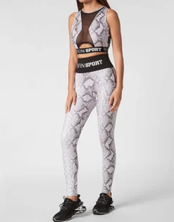 Fashion Jogging Leggings Pitone Damen Sportbekleidung